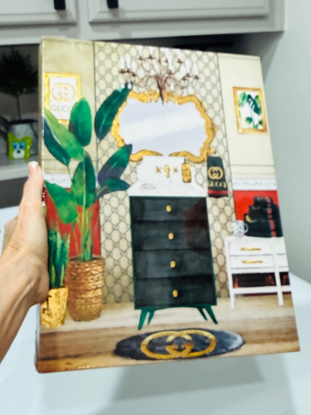Gucci Wall Art Canvas with Acrylic Finish
